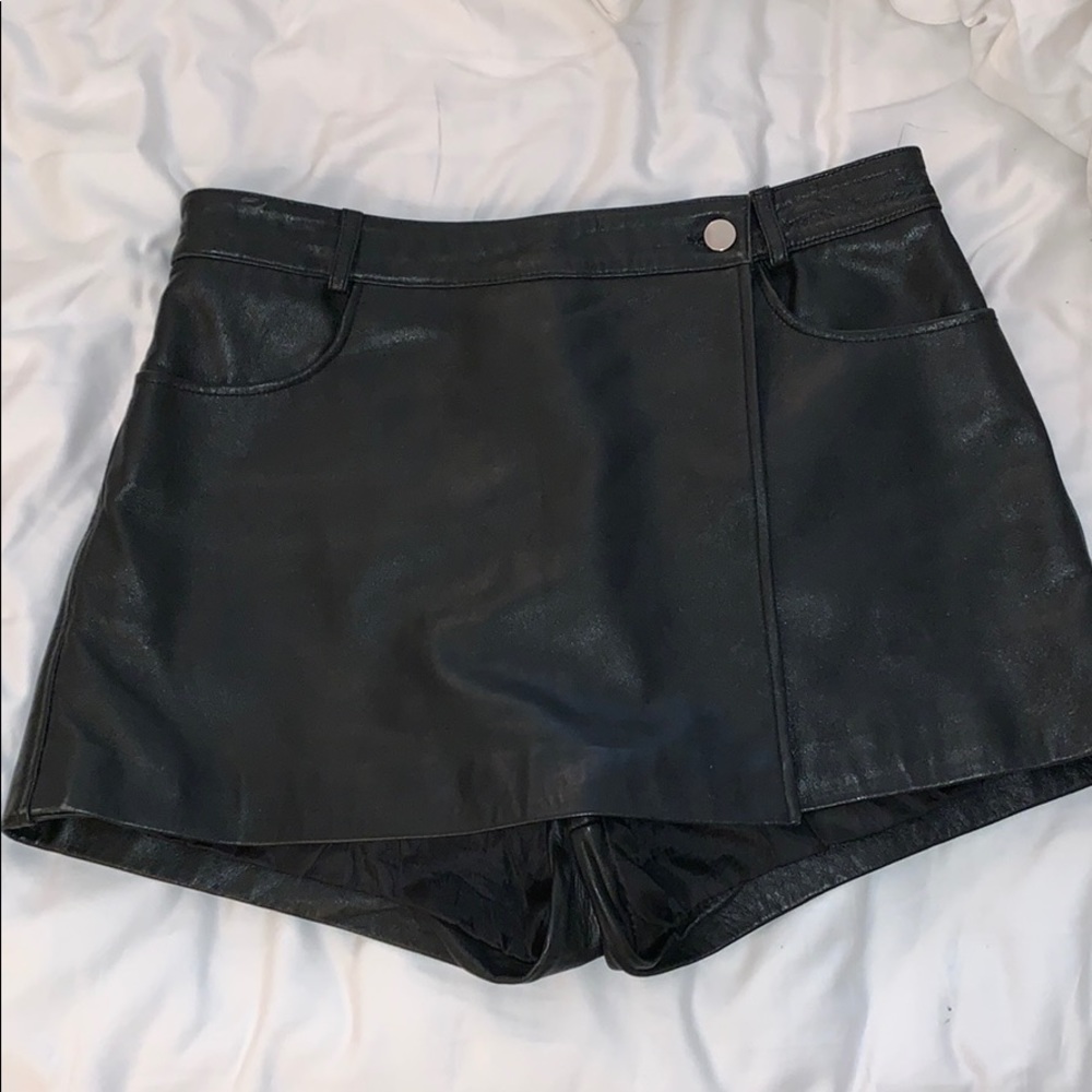 Vintage Genuine Leather Short/Skirt Combo